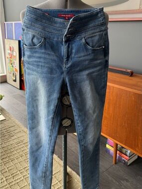 Miss Sixty Women's Blue High-Waist Skinny Jeans Vintage